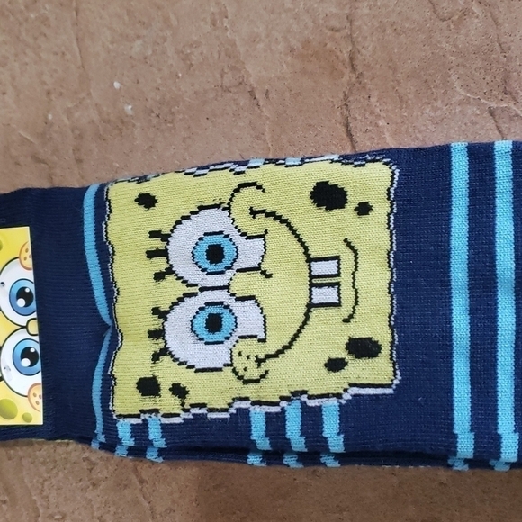 Spongebob Squarepants and Patrick Socks Nickelodeon Show 2 Pairs New - Picture 3 of 6